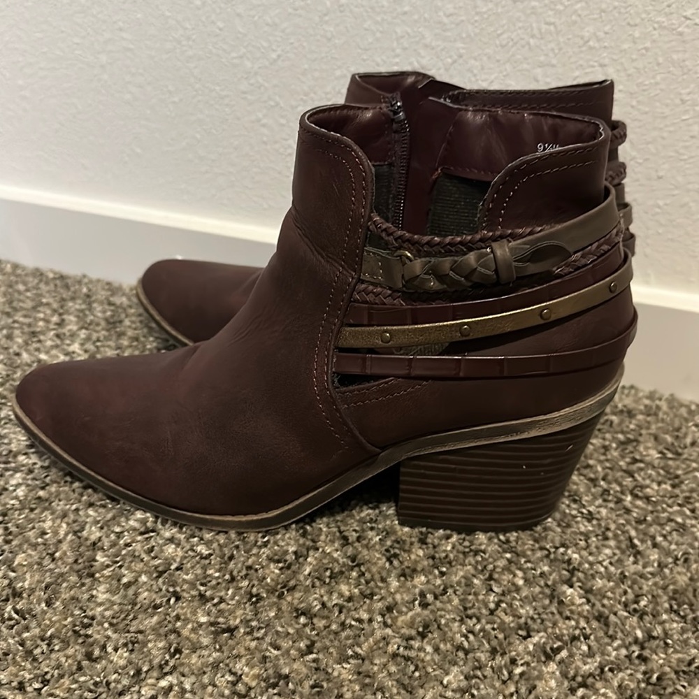 Purple Maurices Ankle Boots.